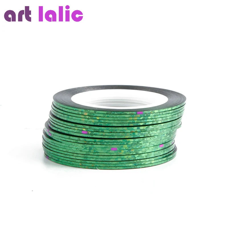 10 Rolls Nail Art Striping Tapes – 1mm Self-Adhesive Nail Liner Stickers for Nail Design & Styling