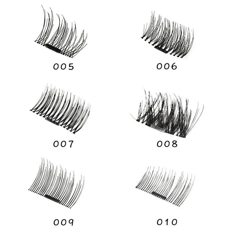 4pcs Magnetic Eyelashes Set – 3D Natural-Looking False Lashes, Reusable & Glue-Free