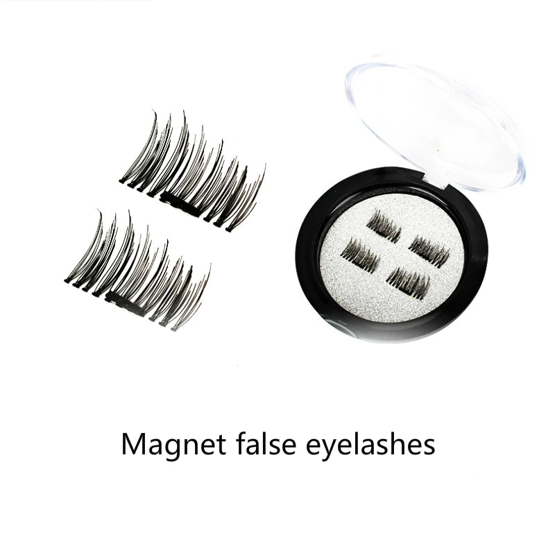 4pcs Magnetic Eyelashes Set – 3D Natural-Looking False Lashes, Reusable & Glue-Free