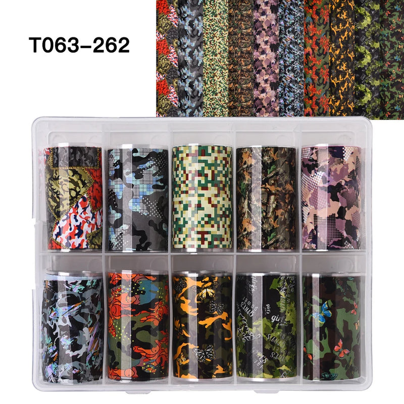 100 Patterns Animal Nail Foils for Transfer Paper Stickers Sliders Adhesive Nails Wraps DIY Water