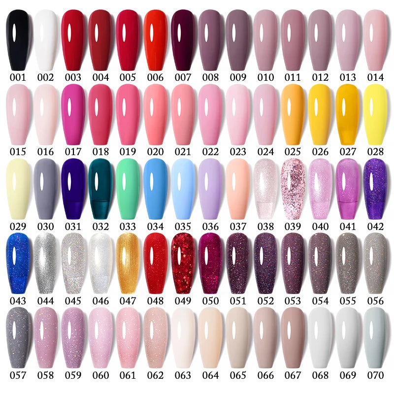 Glitter UV Gel Nail Polish Glitter Sequins Soak Off UV Gel Varnish Colorful Nail Gel Polish DIY