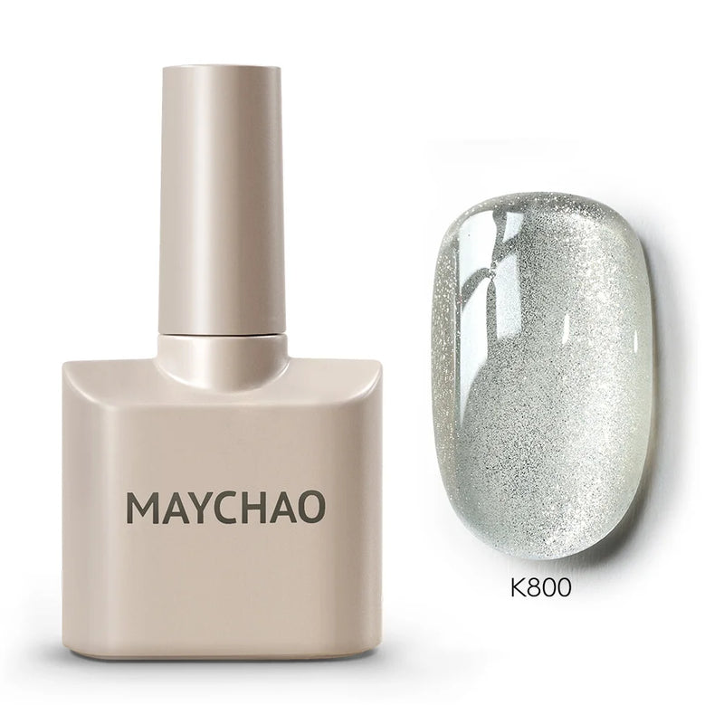 MAYCHAO 12ml Gel Nail Polish – 48 Vibrant Colors, Semi-Permanent UV LED Glossy & Frosted Finish