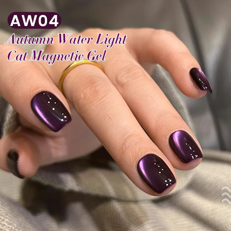 BORN PRETTY 10ml Purple Water Light Cat Magnetic Gel Polish – Soak Off UV LED Varnish