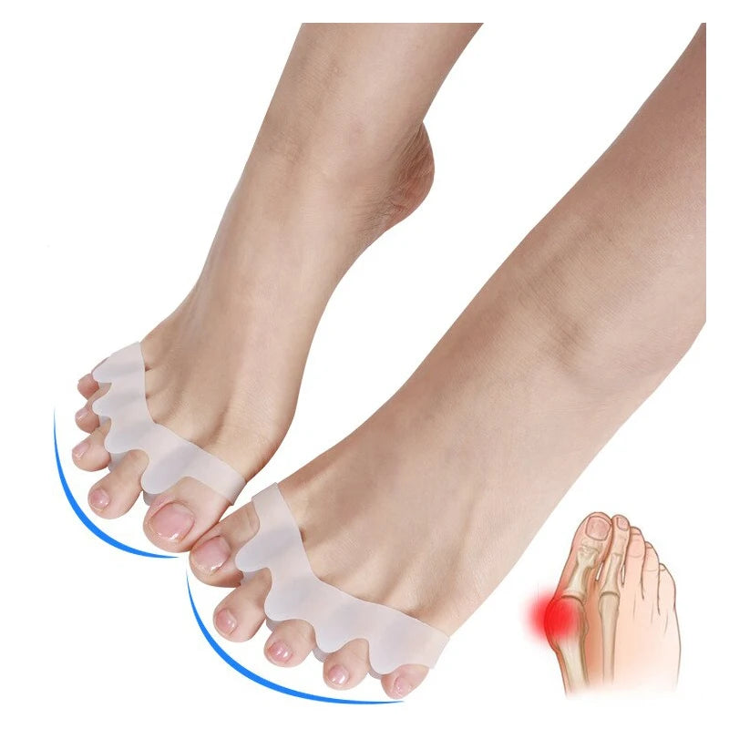 Protective Toes Separator Suitable Bunion Corrector Material Soft Gel Straightener Spacers Stretcher