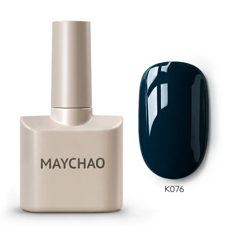 MAYCHAO 12ml Gel Nail Polish – 48 Vibrant Colors, Semi-Permanent UV LED Glossy & Frosted Finish