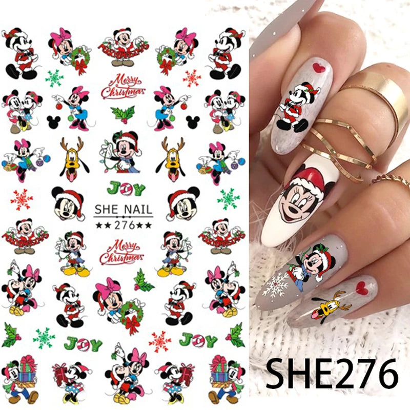 1pc Cartoon Mini Nail Stickers – 3D Cartoon Decal Stickers for Nail Art Decorations