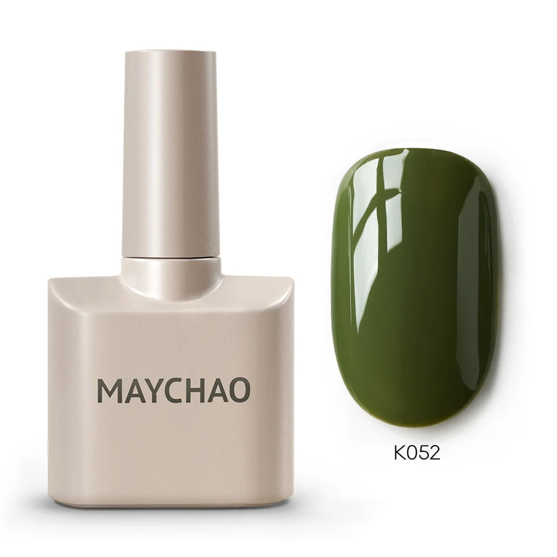 MAYCHAO 12ml Gel Nail Polish – 48 Vibrant Colors, Semi-Permanent UV LED Glossy & Frosted Finish