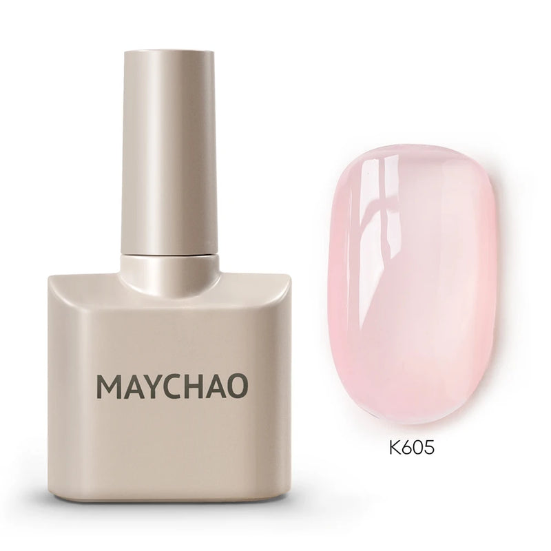 MAYCHAO 12ml Gel Nail Polish – 48 Vibrant Colors, Semi-Permanent UV LED Glossy & Frosted Finish