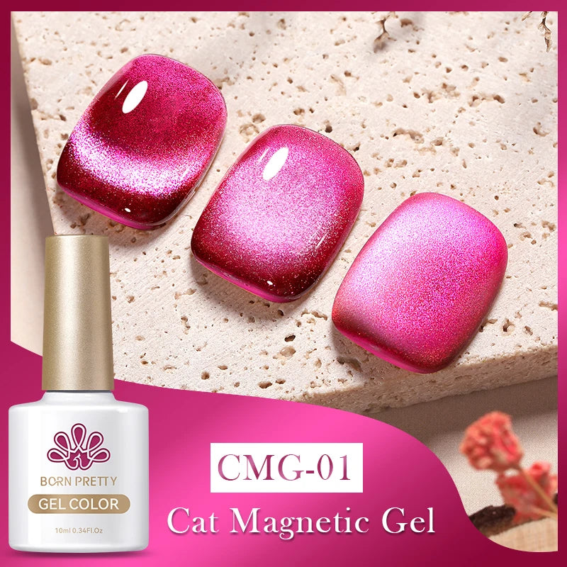 BORN PRETTY 10ml Silver Water Light Cat Magnetic Gel Nail Polish – Semi Permanent