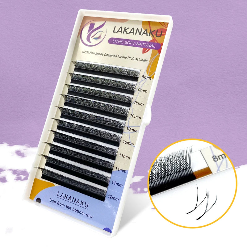 LAKANAKU YY Shape Eyelash Extensions – Soft, Lightweight, and Natural Volume