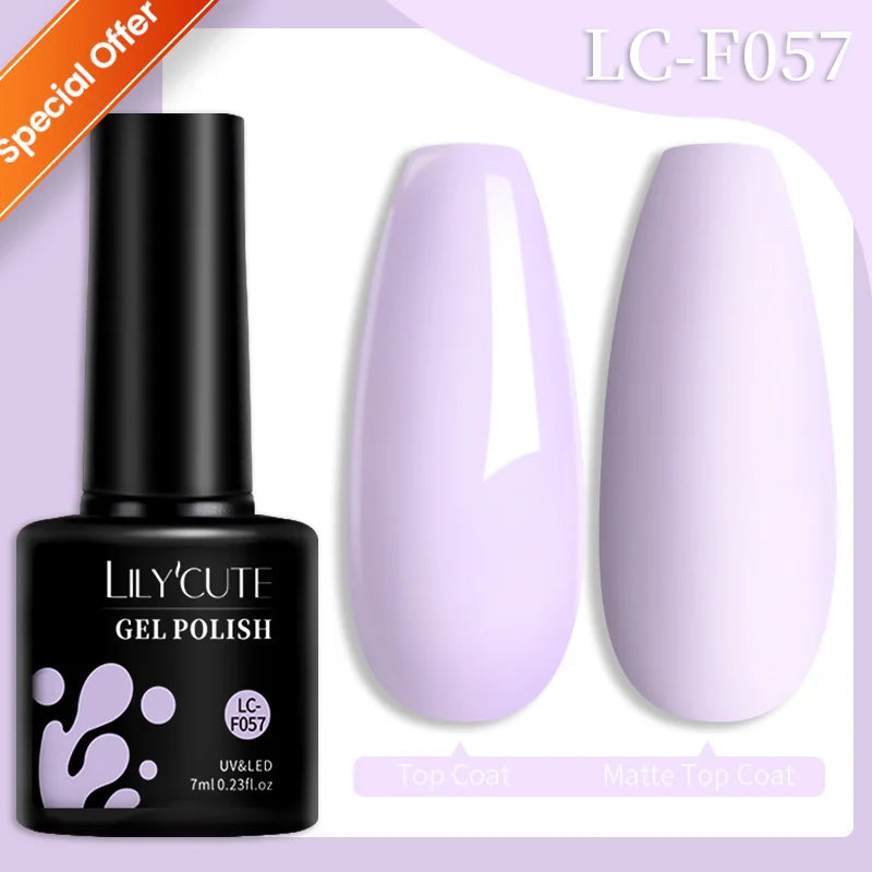 LILYCUTE 8ml Pink Dried Flower Gel Nail Polish – Natural Flower Fairy Nail Art & More