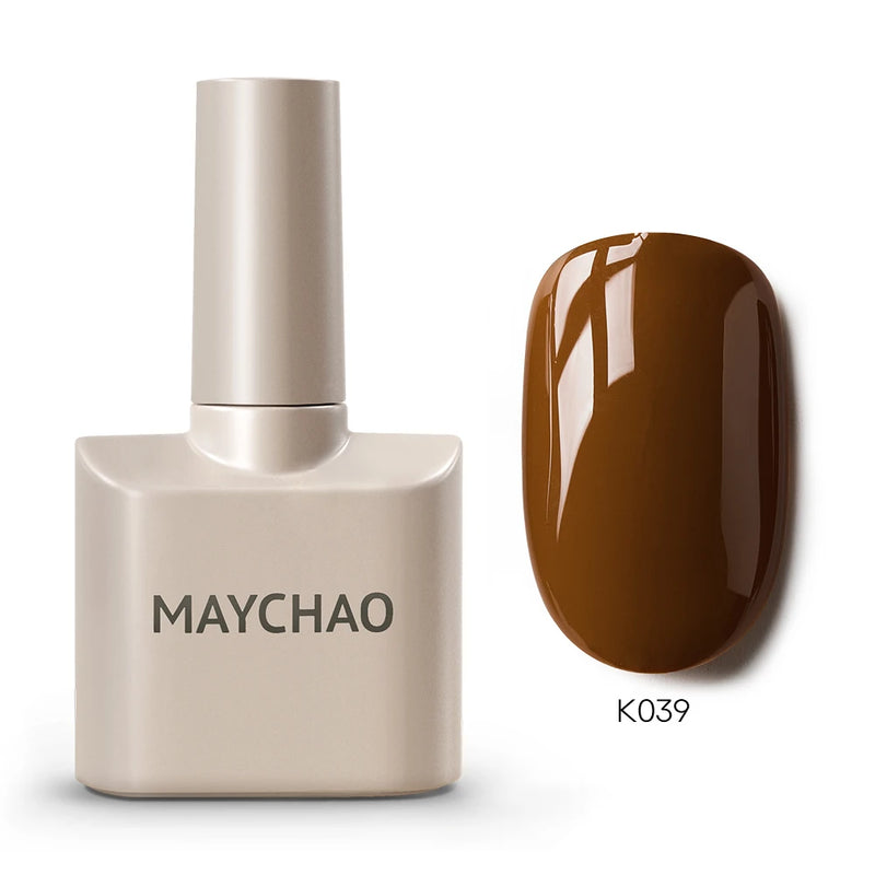 MAYCHAO 12ml Gel Nail Polish – 48 Vibrant Colors, Semi-Permanent UV LED Glossy & Frosted Finish