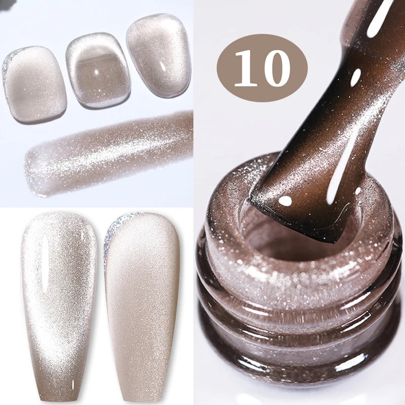 BORN PRETTY 10ml Silver Water Light Cat Magnetic Gel Nail Polish – Semi Permanent