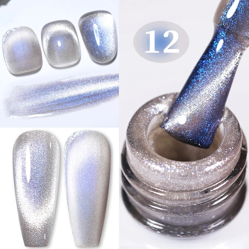 BORN PRETTY 10ml Purple Water Light Cat Magnetic Gel Polish – Soak Off UV LED Varnish