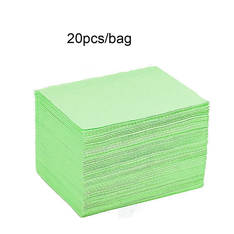 20PCS Disposable Waterproof Nail Art Table Mats – 3-Layer Protection Paper Towels for Manicure