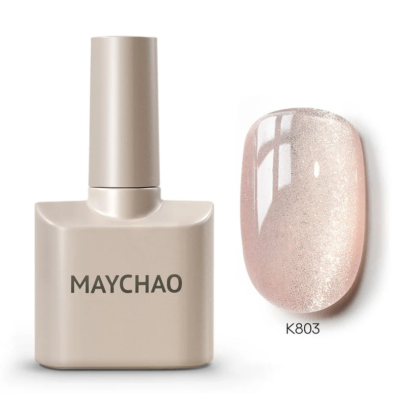 MAYCHAO 12ml Gel Nail Polish – 48 Vibrant Colors, Semi-Permanent UV LED Glossy & Frosted Finish