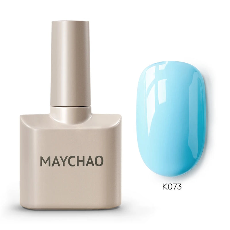 MAYCHAO 12ml Gel Nail Polish – 48 Vibrant Colors, Semi-Permanent UV LED Glossy & Frosted Finish