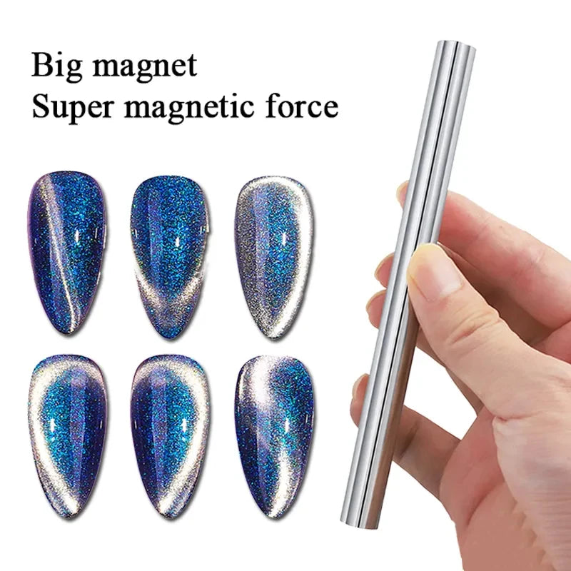 Strong Cat Magnetic Stick for UV Gel Polish Nail Art Decoration, Multi-Function Magnet Pen Tool