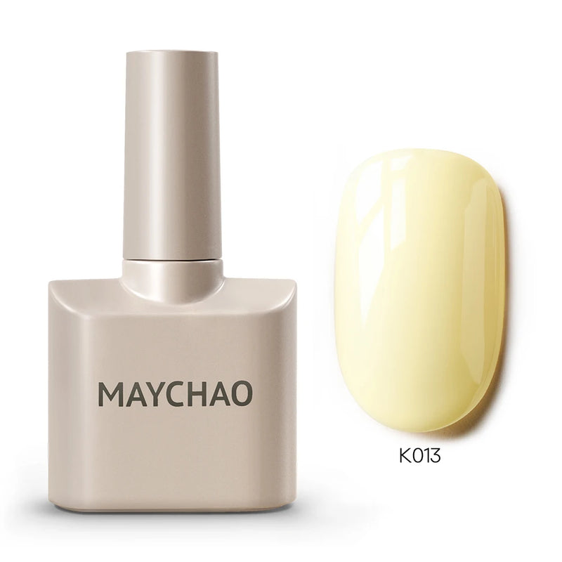 MAYCHAO 12ml Gel Nail Polish – 48 Vibrant Colors, Semi-Permanent UV LED Glossy & Frosted Finish