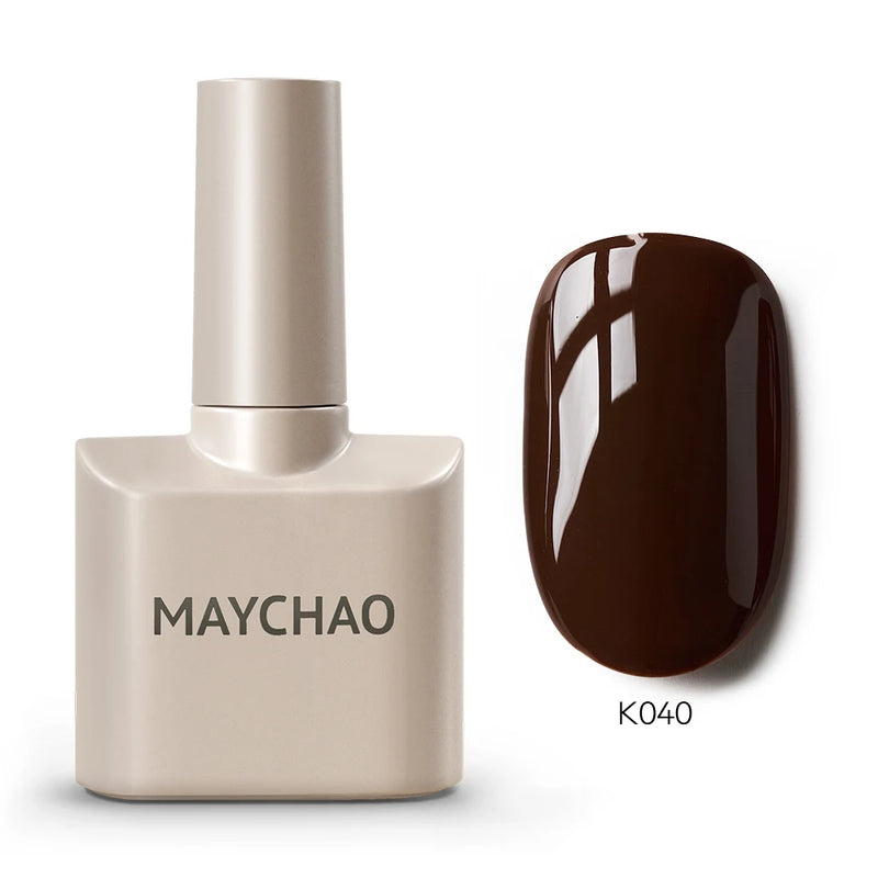 MAYCHAO 12ml Gel Nail Polish – 48 Vibrant Colors, Semi-Permanent UV LED Glossy & Frosted Finish