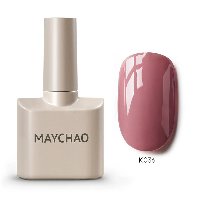 MAYCHAO 12ml Gel Nail Polish – 48 Vibrant Colors, Semi-Permanent UV LED Glossy & Frosted Finish