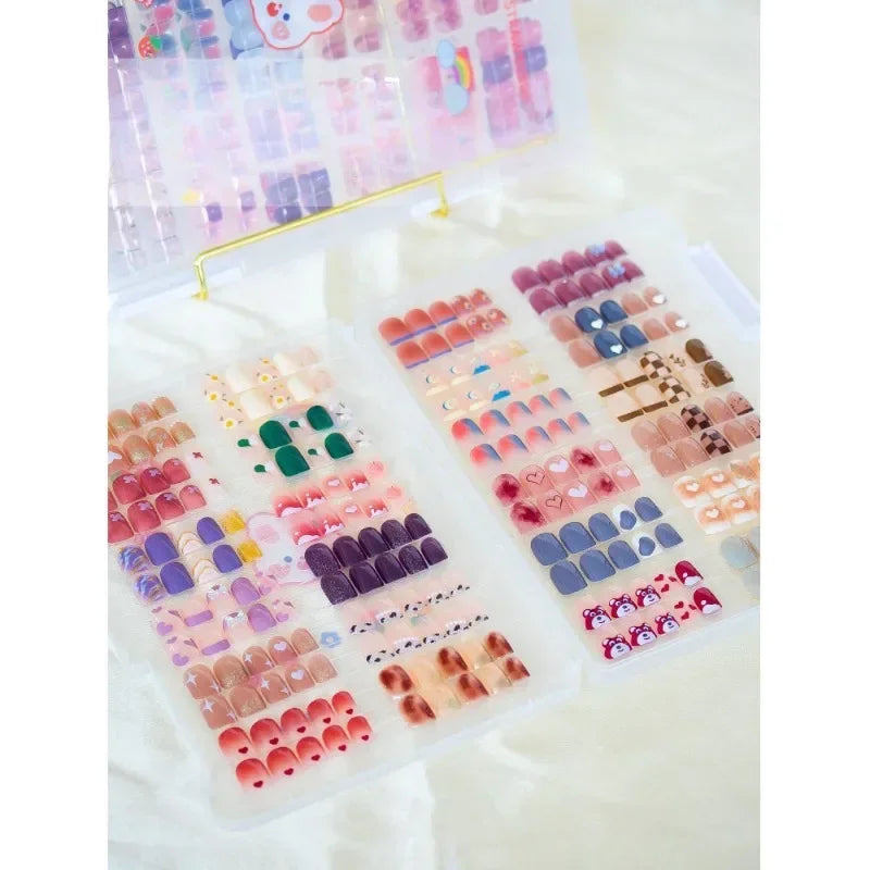 Transparent Nail Art Storage Book – Dustproof Display for Nail Designs