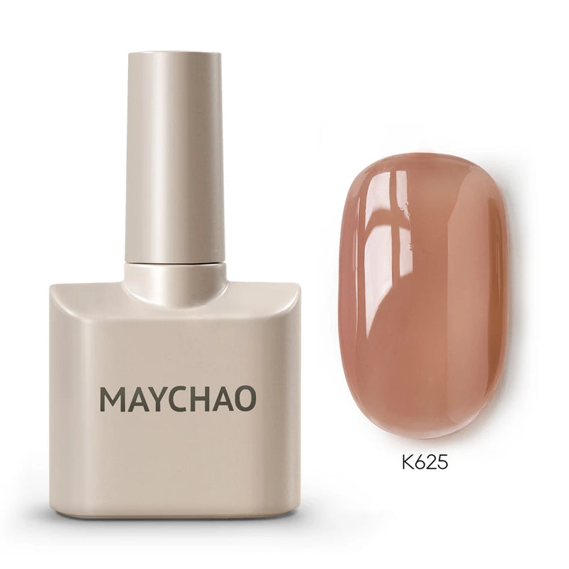 MAYCHAO 12ml Gel Nail Polish – 48 Vibrant Colors, Semi-Permanent UV LED Glossy & Frosted Finish