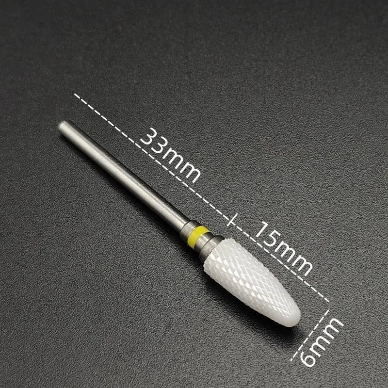 Ceramic Carbide Nail Drill Bit – Electric Milling Cutter for Manicure & Pedicure