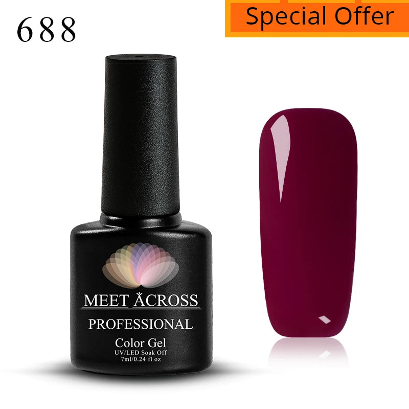 MEET ACROSS 5ml Pink Dried Flower Gel Nail Polish – Natural Flower Fairy Nail Art