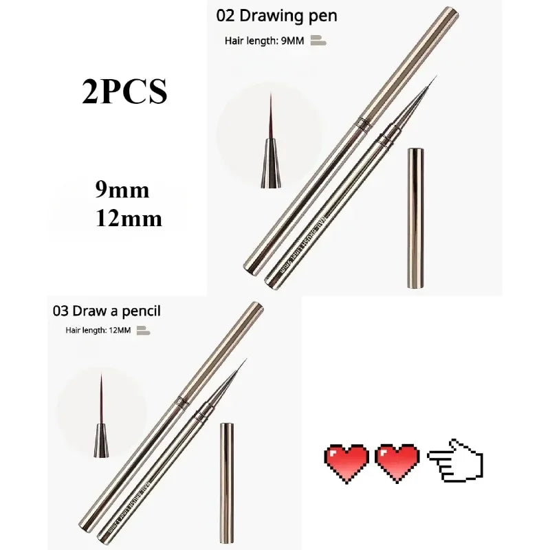 Nail Art Liner Brushes – Precision Striping & Detailing Tool