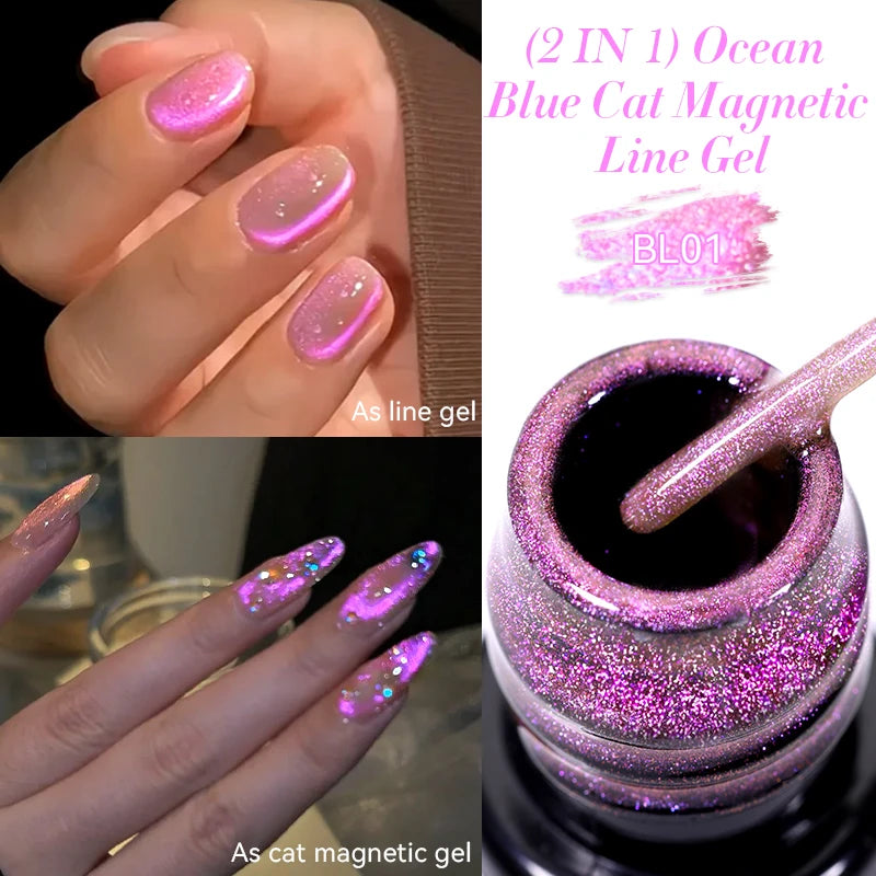 LILYCUTE 7ml Super Bright Metallic Gel Polish – Silver Mirror Effect