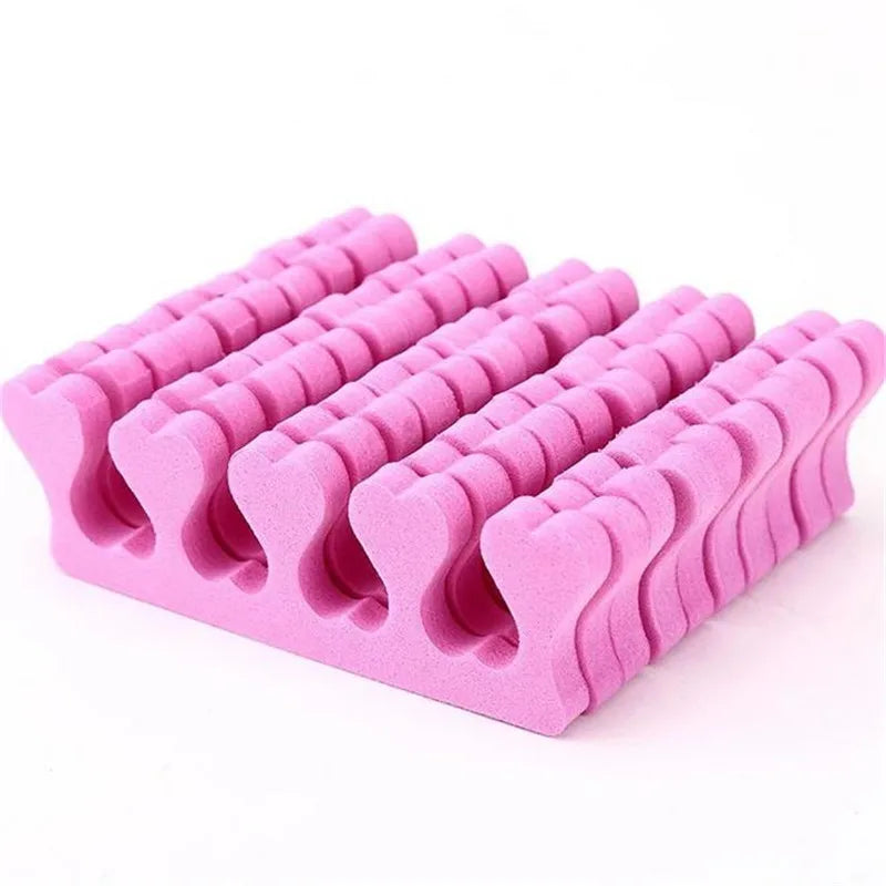 Pink Sponge Finger Toe Separators Nail Polish Feet Care Toe Separators Pedicure Nail Art Tool