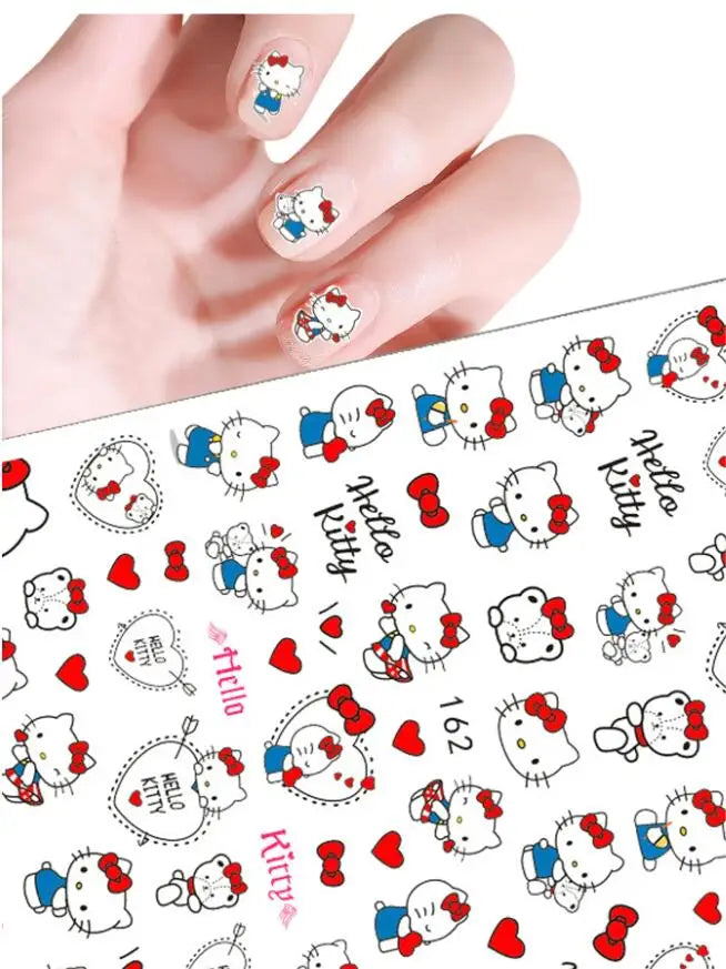 1pc Cartoon Mini Nail Stickers – 3D Cartoon Decal Stickers for Nail Art Decorations