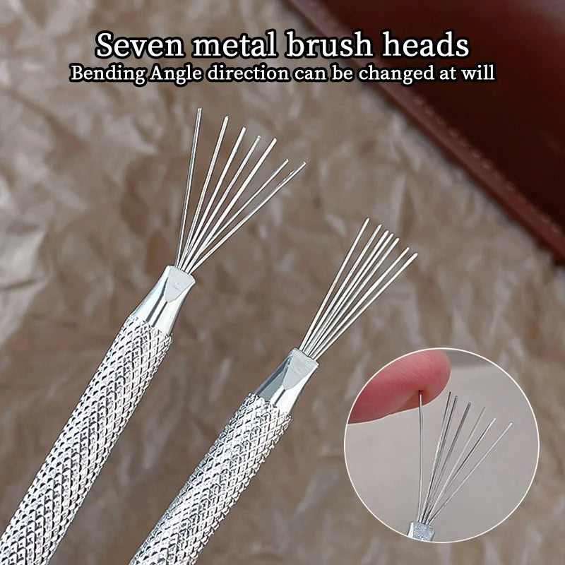 Ultra-Thin 7-Pin Nail Art Liner Brush – Precision Striping & Line Drawing Tool