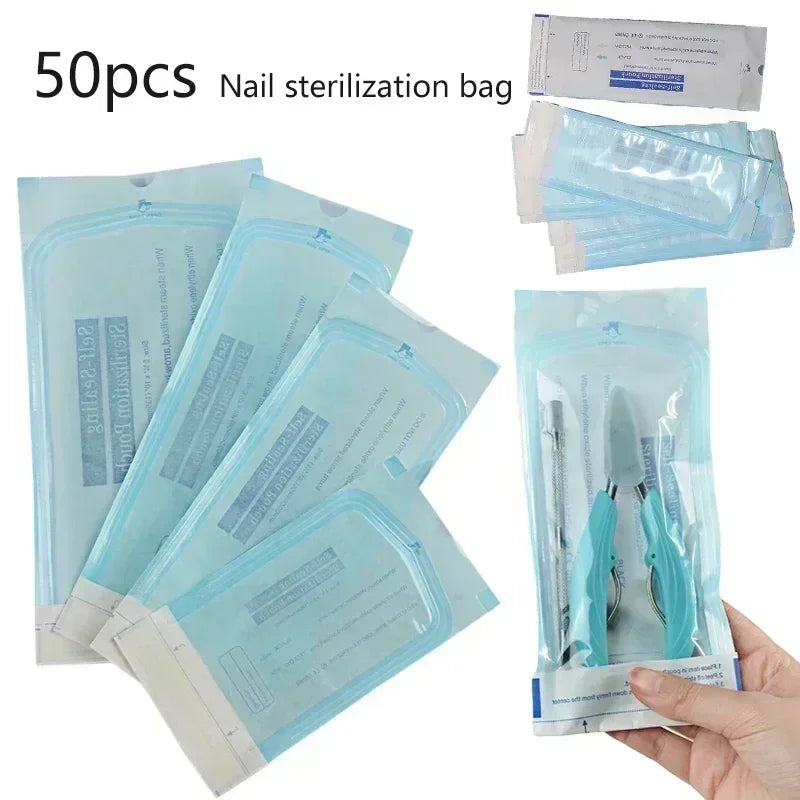 Self-Sealing Sterilization Pouches – Disposable Nail Art Tool Storage Bags