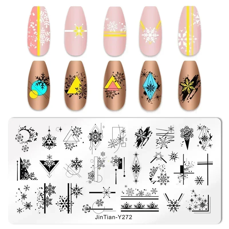 Nail Stamping Plates – Animal Prints, Letters, Hearts, Flowers & More – Stencil for Nail Art Designs