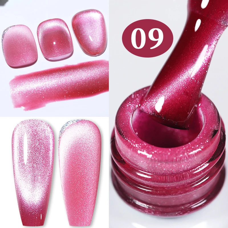 BORN PRETTY 10ml Magnetic Cat Eye Gel Nail Polish – Soak Off UV LED Crystal Nail Art Manicure