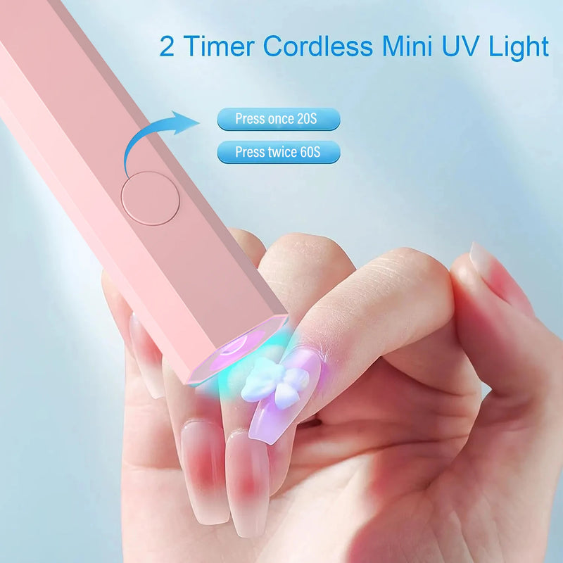 YIKOOLIN Handheld UV/LED Nail Dryer – Quick & Convenient Gel Polish Curing