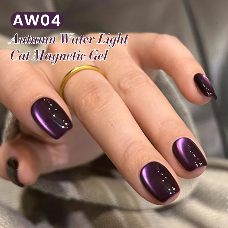 BORN PRETTY 10ml Purple Water Light Cat Magnetic Gel Polish – Soak Off UV LED Varnish