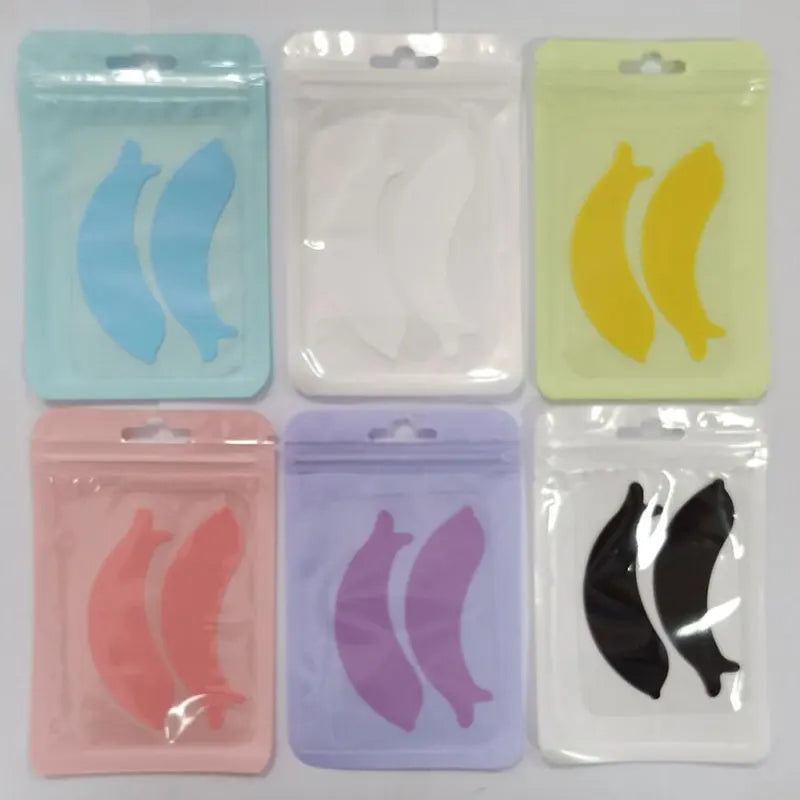 Silicone Eyelash Perm Pads – Dolphin Shape Lash Lift Shields for 3D Curling & Extension