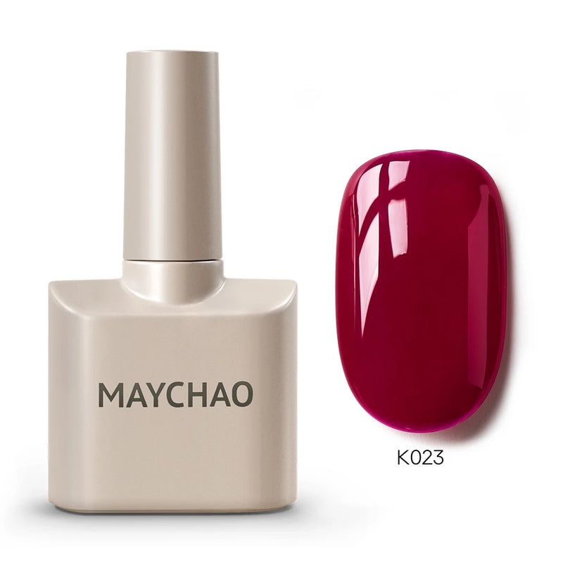 MAYCHAO 12ml Gel Nail Polish – 48 Vibrant Colors, Semi-Permanent UV LED Glossy & Frosted Finish