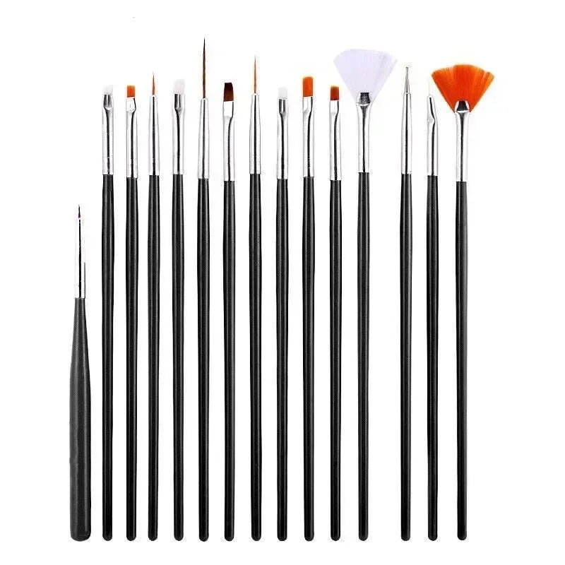 Nail Brushes Set Professional Nail Supplies for Acrylic UV Gel Drawing Dotting Nail Art Design