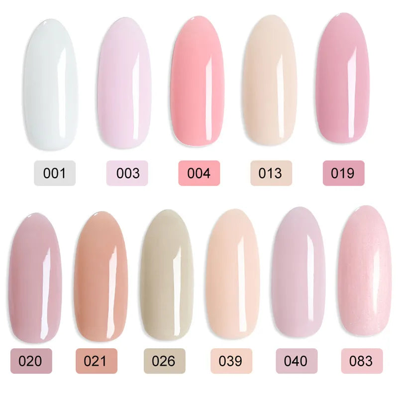 Nude UV Builder Nail Gel for Extension Builder In a Bottle Self Leveling Alignment Caramel Milky