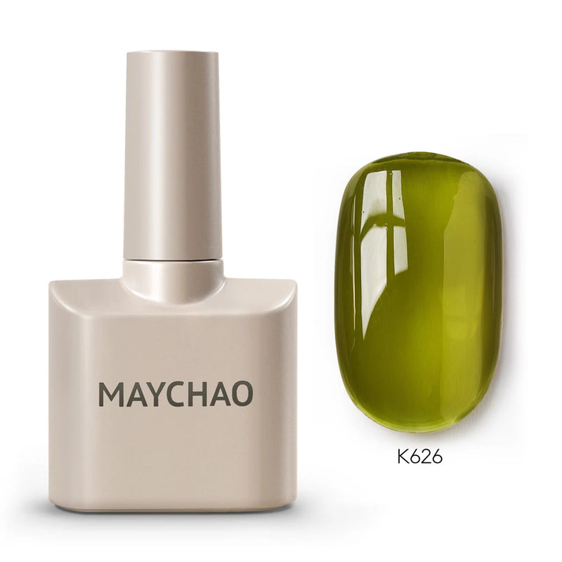 MAYCHAO 12ml Gel Nail Polish – 48 Vibrant Colors, Semi-Permanent UV LED Glossy & Frosted Finish