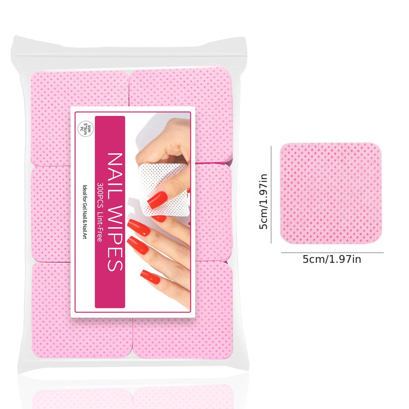 Nail Polish Remover Wipes - Non-Woven Cleaning Pads for Quick and Easy Nail Care