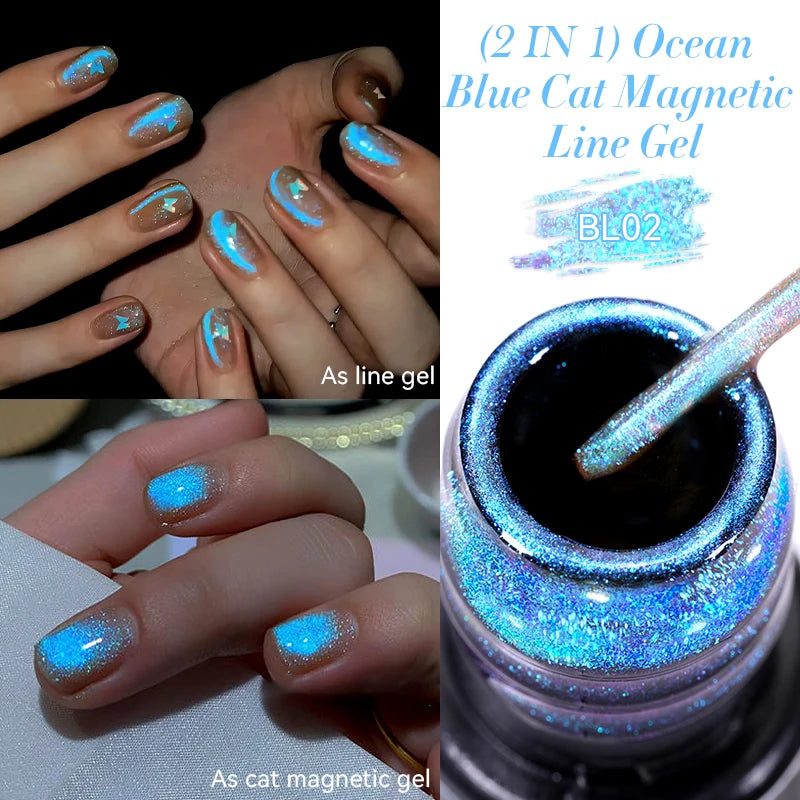 LILYCUTE 7ml Super Bright Metallic Gel Polish – Silver Mirror Effect