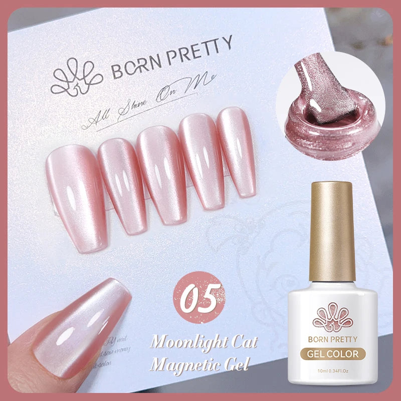 BORN PRETTY 10ml Silver Water Light Cat Magnetic Gel Nail Polish – Semi Permanent