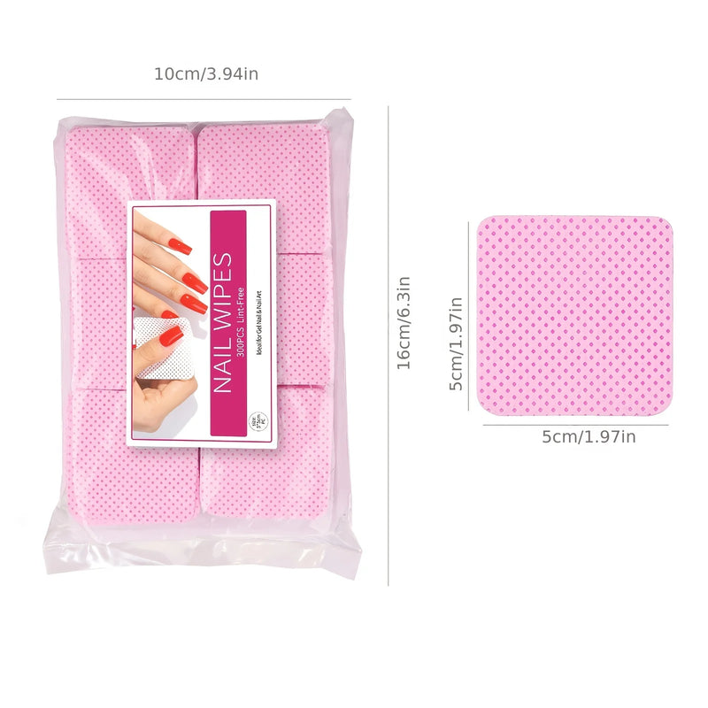 Nail Polish Remover Wipes - Non-Woven Cleaning Pads for Quick and Easy Nail Care