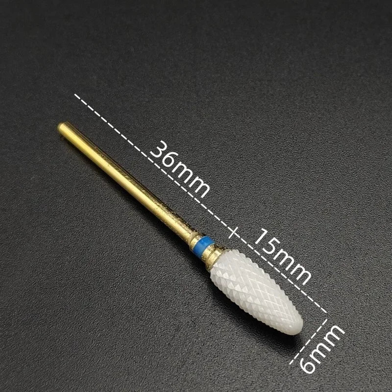 Ceramic Carbide Nail Drill Bit – Electric Milling Cutter for Manicure & Pedicure