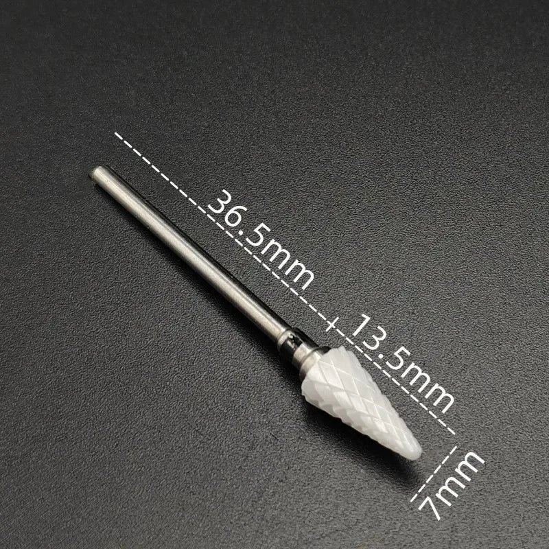 Ceramic Carbide Nail Drill Bit – Electric Milling Cutter for Manicure & Pedicure